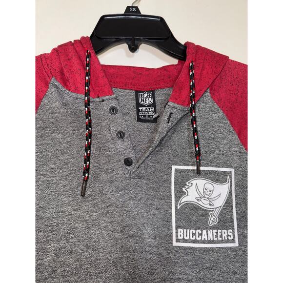 NWT NFL Team Apparel Small Buccaneers Sculpting Comfy Knitwear Collection Hoodie - Picture 8 of 9